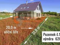 Prodej pozemku pro bydlení, Březí, Bezová, 620 m2