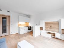 Pronájem bytu 1+kk, Praha - Vysočany, Bassova, 34 m2