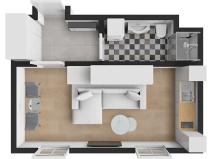 Prodej bytu 1+kk, Praha - Vršovice, Košická, 28 m2