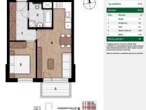 Pronájem bytu 2+kk, Praha - Hostivař, U továren, 42 m2