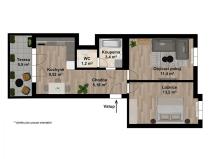 Prodej bytu 2+1, Brno, 45 m2