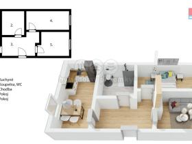 Prodej bytu 2+1, Rakovník, Vrchlického nám., 51 m2