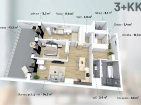 Prodej bytu 3+kk, Třebíč, Tomáše Bati, 100 m2