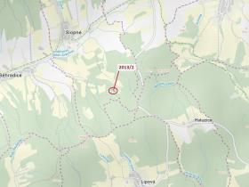 Dražba pozemku, Slopné, 1363 m2