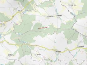 Dražba lesa, Psárov, 2949 m2