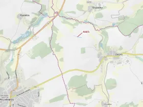 Dražba pozemku, Olešná, 783 m2