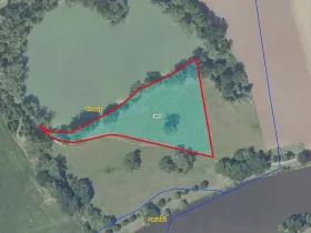 Prodej louky, Tři Dvory, 9469 m2