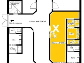 Pronájem obchodního prostoru, Praha - Troja, Olštýnská, 30 m2