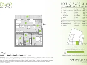 Prodej bytu 3+kk, Brandýs nad Labem-Stará Boleslav - Stará Boleslav, Mělnická, 63 m2