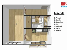 Prodej bytu 1+1, Písek - Budějovické Předměstí, Dr. M. Horákové, 37 m2