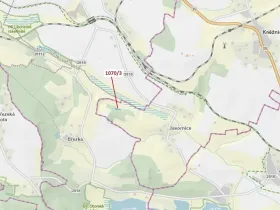 Dražba pozemku, Kněžnice, 631 m2