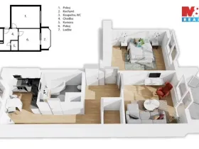 Prodej bytu 2+1, Tišnov, Králova, 53 m2