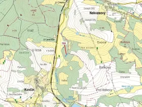 Dražba lesa, Kovčín, 2657 m2