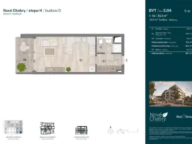 Prodej bytu 1+kk, Praha - Dolní Chabry, Měděnecká, 32 m2