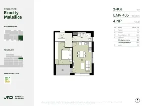 Prodej bytu 2+kk, Praha - Malešice, Univerzitní, 52 m2