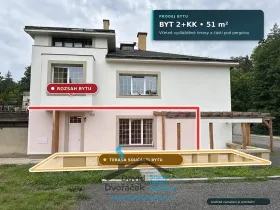 Prodej bytu 2+kk, Skuhrov nad Bělou, 51 m2
