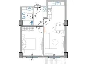 Prodej bytu 2+kk, Qerret, Albánie, 61 m2