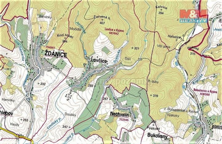 Prodej trvalého travního porostu, Lovčice, 2108 m2