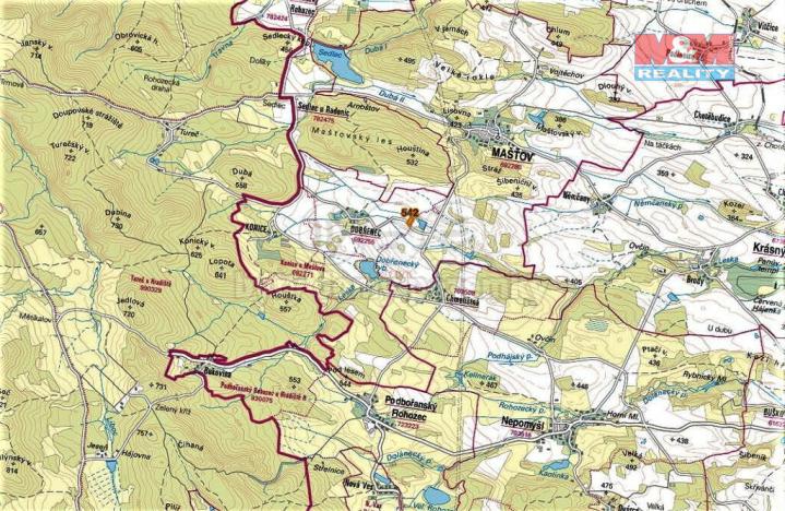 Prodej pole, Mašťov, 8153 m2