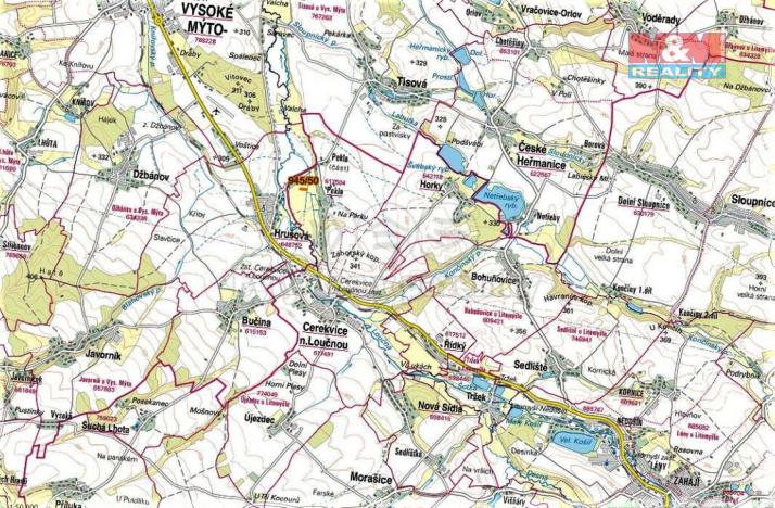 Prodej trvalého travního porostu, Cerekvice nad Loučnou, 1762 m2