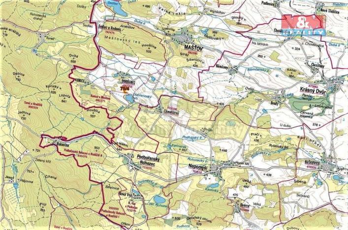 Prodej trvalého travního porostu, Mašťov - Dobřenec, 2603 m2