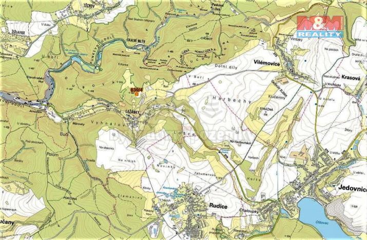 Prodej trvalého travního porostu, Blansko, 2185 m2