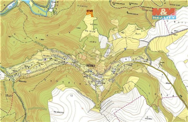 Prodej trvalého travního porostu, Blansko, 3308 m2