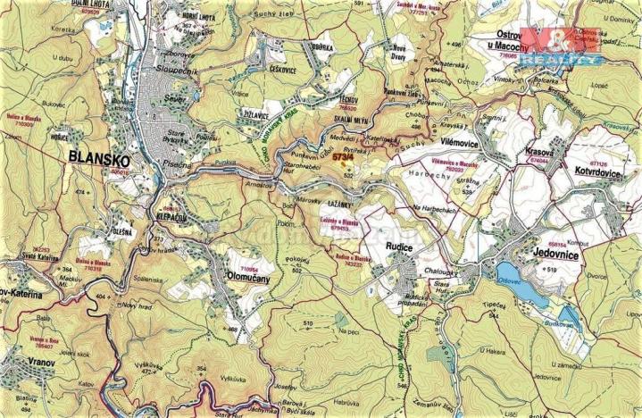 Prodej louky, Blansko, 2157 m2