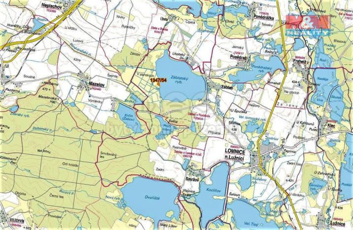 Prodej trvalého travního porostu, Záblatí, 5015 m2