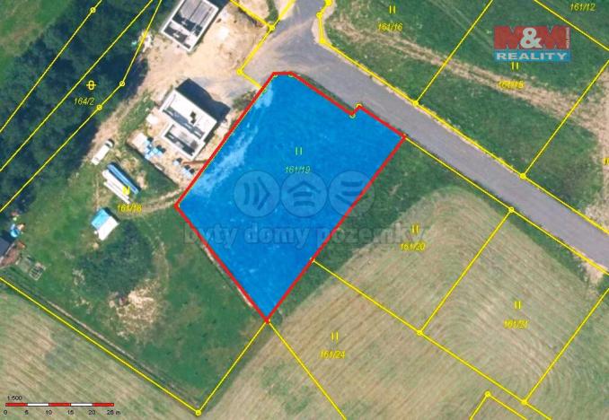 Prodej pozemku pro bydlení, Jakubčovice nad Odrou, 1498 m2