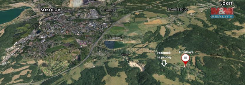 Prodej pozemku pro bydlení, Sokolov - Hrušková, 771 m2