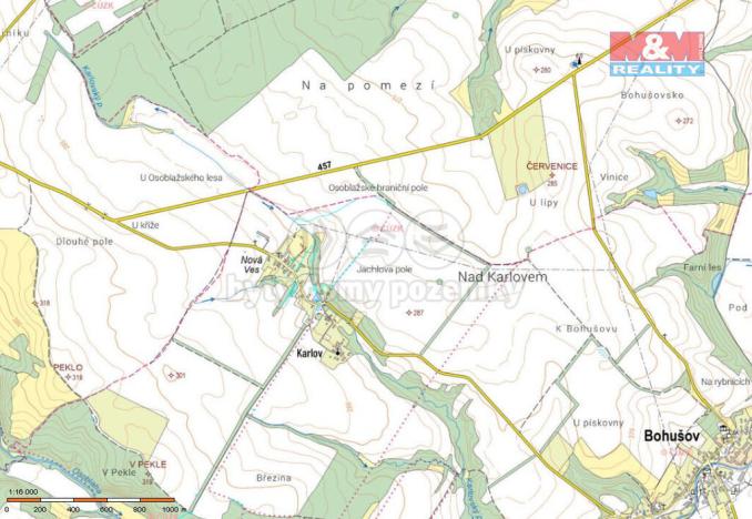 Prodej zahrady, Bohušov, 1867 m2