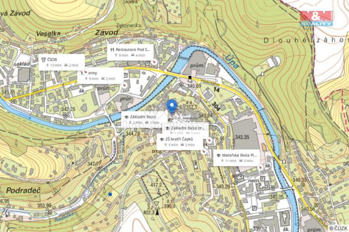 Prodej bytu 2+1, Úpice, náměstí T. G. Masaryka, 48 m2
