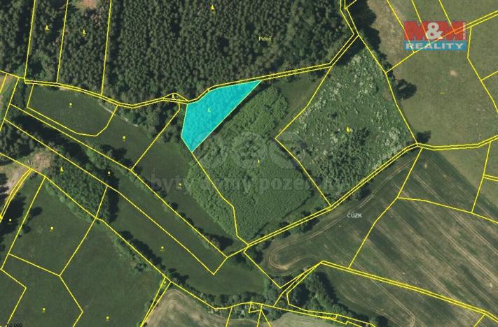 Prodej lesa, Dlažov, 1468 m2