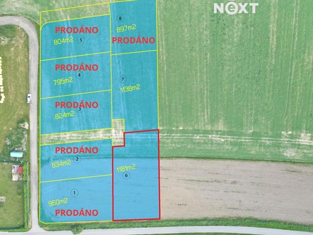 Prodej pozemku pro bydlení, Želeč, 1181 m2