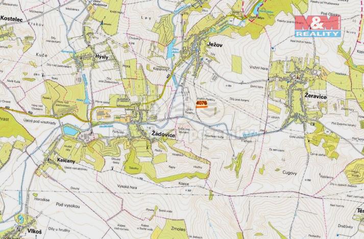 Prodej pole, Ježov, 819 m2