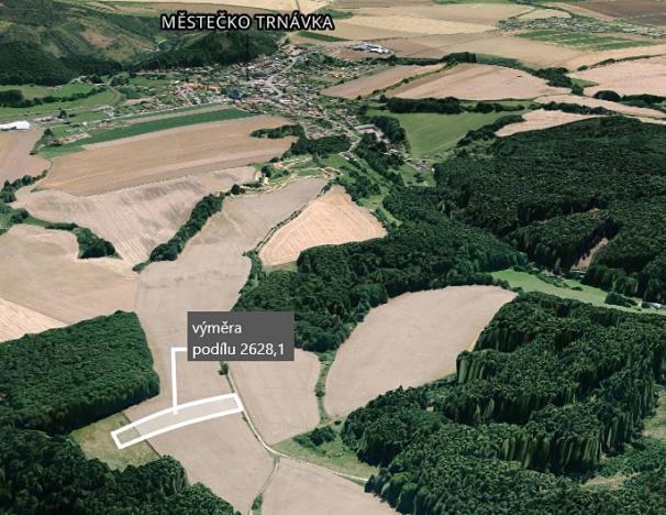 Prodej podílu zemědělské půdy, Městečko Trnávka, 2628 m2