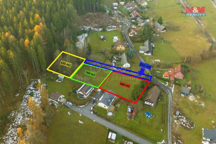 Prodej pozemku pro bydlení, Mostek, 946 m2