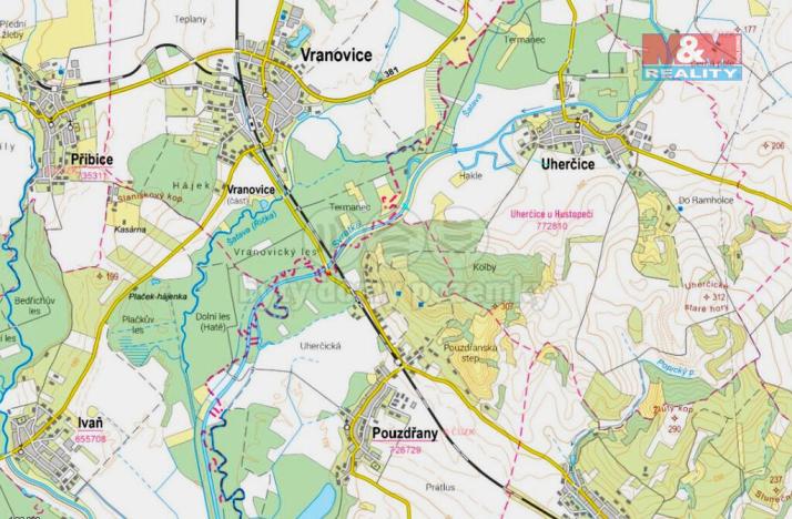 Prodej rybníku, Uherčice, 1476 m2