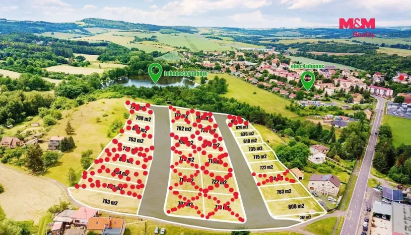 Prodej pozemku pro bydlení, Lubenec, 702 m2