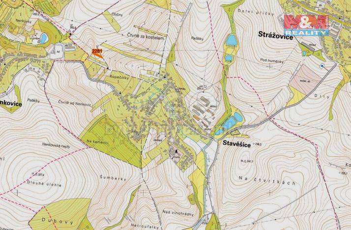 Prodej zemědělské půdy, Stavěšice, 115 m2