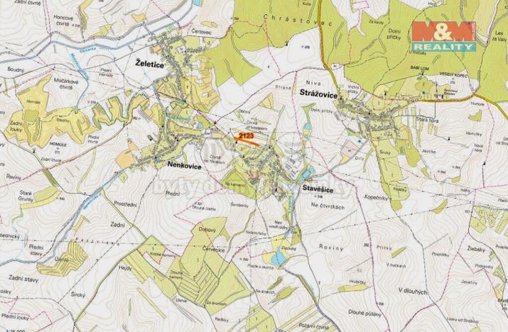 Prodej zemědělské půdy, Stavěšice, 616 m2