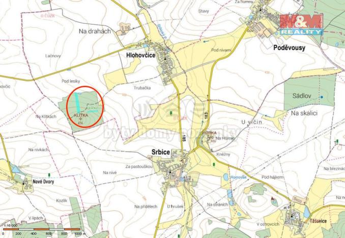 Prodej lesa, Hlohovčice, 10323 m2