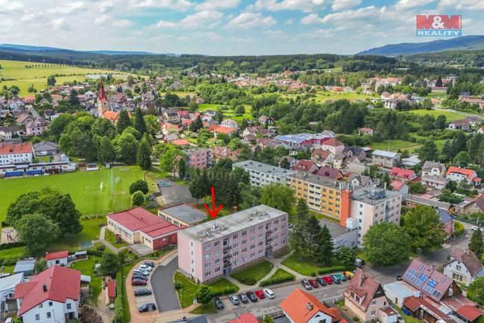 Prodej bytu 3+1, Velká Hleďsebe, Tyršova, 74 m2