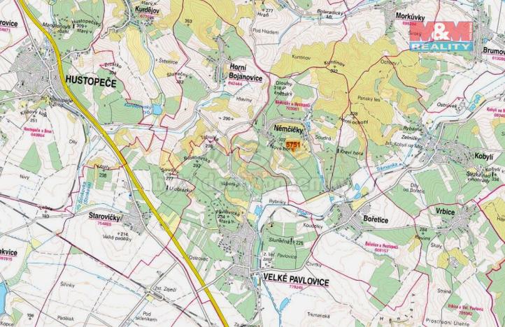 Prodej zemědělské půdy, Němčičky, 1211 m2