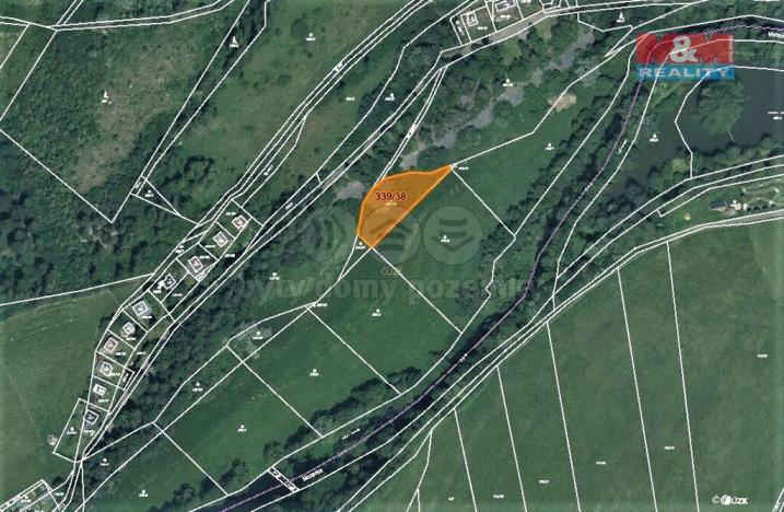 Prodej trvalého travního porostu, Kružberk, 1620 m2