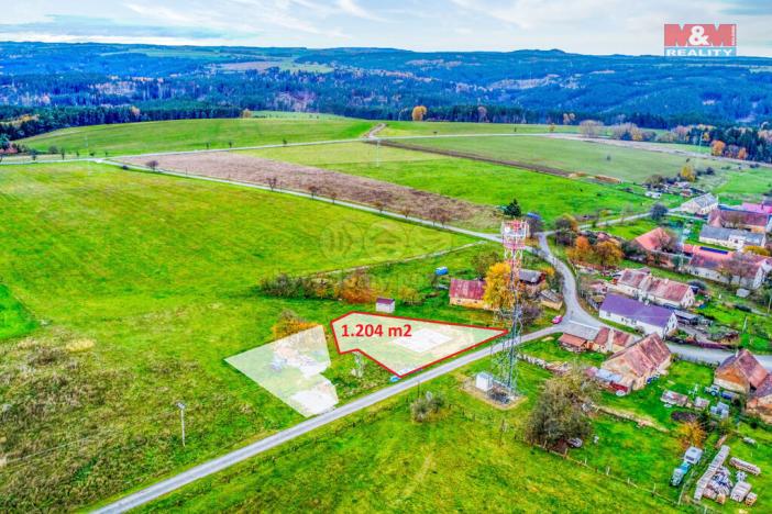 Prodej pozemku pro bydlení, Planá - Svahy, 1204 m2