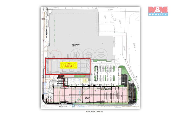 Pronájem výrobních prostor, Plzeň - Skvrňany, Na Pomezí, 1890 m2