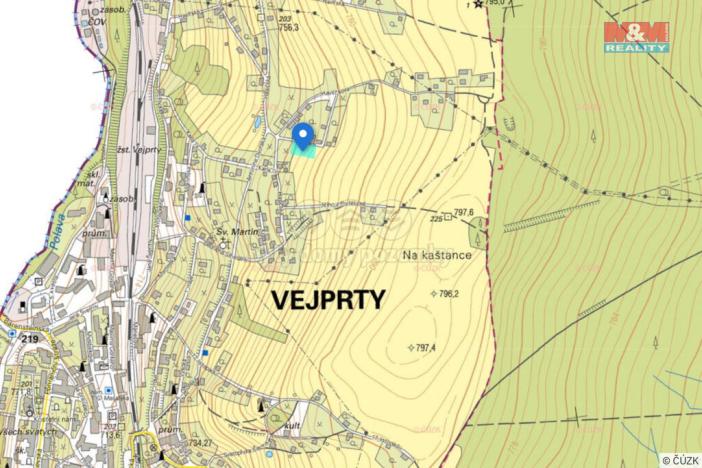 Prodej pozemku pro bydlení, Vejprty, Podlesí, 1921 m2