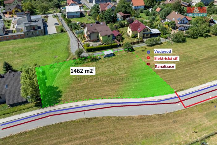 Prodej pozemku pro bydlení, Valašské Meziříčí - Krhová, 1462 m2